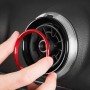 4 PCS / Set Air Conditioning Vent Metal Decorative Ring for Audi A1(Red)