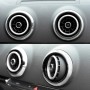 4 ПК / установленные кондиционирующие вентиляционные вентиляционные металлические декоративные кольцо для Audi A1 (серебро)