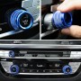 3 ПК / установленная ручка для кондиционирования воздуха металлическое декоративное кольцо для BMW X3 / X4 / 5 Series / 7 Series / 6 Series GT (синий)