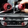 3 PCS / Set Air Conditioning Knob Metal Decorative Ring for BMW X3 / X4 / 5 Series / 7 Series / 6 Series GT (Red)