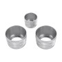 3 PCS / Set Air Conditioning Knob Metal Decorative Ring for BMW X3 / X4 / 5 Series / 7 Series / 6 Series GT (Silver)