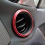 2 PCS Car Air Conditioner Air Outlet Decorative Ring for Subaru BRZ Outback / Toyota 86(Red)