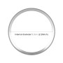 Car Steering Wheel Decorative Ring Cover for Mercedes-Benz, Inner Diameter: 5.8cm (Silver)