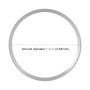 Car Steering Wheel Decorative Ring Cover for Mercedes-Benz, Inner Diameter: 7.2cm (Silver)