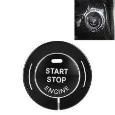 Car Engine Start Key Push Button Ring Trim Sticker for Infiniti (Black)