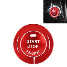 Car Engine Start Key Push Button Ring Trim Sticker for Infiniti (Red)