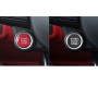 Car Carbon Fiber Engine Start Button Decorative Cover Trim for Alfa Romeo Giulia (Black)