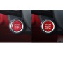 Car Carbon Fiber Engine Start Button Decorative Cover Trim for Alfa Romeo Giulia (Red)