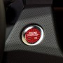 Car Carbon Fiber Engine Start Button Decorative Cover Trim for Cadillac XTS (Red)