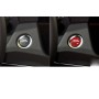 Car Carbon Fiber Engine Start Button Decorative Cover Trim for Cadillac XTS (Red)