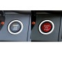 Автомобильное углеродное волокно кнопку запуска кнопка декоративной крышки для Land Rover Discovery 2016-2019 (красный)