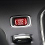 Car Carbon Fiber Engine Start Button Decorative Cover Trim for Volvo V40 2013-2019 (Red)