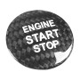 Автомобильное углеродное волокно кнопка запуска кнопка декоративной крышки для Toyota Highlander (черный)