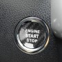 Автомобильное углеродное волокно кнопка запуска кнопка декоративной крышки для Toyota Highlander (черный)