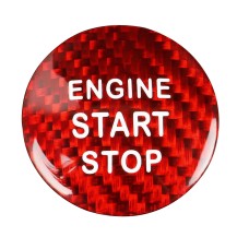 Car Carbon Carbon Fiber Butte Button Compet Trimter для Toyota Highlander (красный)