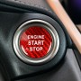 Автомобильное углеродное волокно кнопка запуска кнопка декоративной крышки для Lexus nx200 (красный)