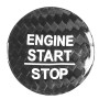 Автомобильное углеродное волокно кнопка запуска кнопки декоративной обложки для Honda CRV 2017-2019 (черный)