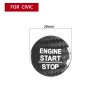 Автомобильное углеродное волокно кнопка запуска кнопки декоративной обложки для Honda CRV 2017-2019 (черный)