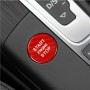 Car Carbon Fiber Engine Start Button Decorative Cover Trim for Audi A3 (Red)