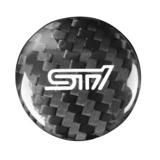 Car Carbon Fiber Engine Start Button Decorative Cover Trim for Subaru BRZ 2013-2019 / 86 2013-2019 (Black)