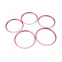 A5819-01 5 PCS Car Red Air Conditioner Air Outlet Decorative Ring for Mercedes-Benz