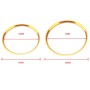 A5819-02 5 PCS Car Gold Air Conditioner Air Outlet Decorative Ring for Mercedes-Benz