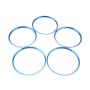 A5819-03 5 PCS Car Blue Air Conditioner Air Outlet Decorative Ring for Mercedes-Benz