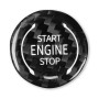 Автомобильное углеродное волокно кнопка зажигания зажигания для Chevrolet Corvette C8 2020-2021 (черный)