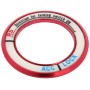 Fluorescent Aluminum Alloy Ignition Key Ring, Inside Diameter: 3.4cm(Red)