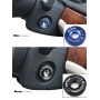 Кольцо с алюминиевым сплавом зажигание кольцо для Audi A1 & A3 & A4L & TT, VW, Polo, внутренний диаметр: около 14 см, случайная доставка цвета