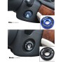 Aluminum Alloy Ignition Key Ring for AUDI A1 & A3 & A4L & TT, VW, POLO, Inside Diameter: about 14cm, Random Color Delivery