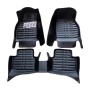 3 PCS Car Anti-slippery XPE Soft Floor Protector Carpet, The Buyer Must Provide The Model(Black)