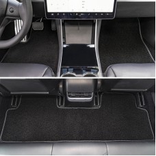 3 in 1 Car Velvet Foot Mat for Tesla Model 3