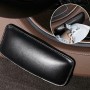 2 PCS Car Non-slip Soft Floor Protector Carpet Floor Mat Knee Bolster, Style:PU Leather(Black)