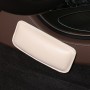 2 PCS Car Non-slip Soft Floor Protector Carpet Floor Mat Knee Bolster, Style:First Layer Cowhide(Apricot)