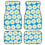 4 in 1 Daisy Pattern Universal Printing Auto Car Floor Mats Set, Style:K3690GP