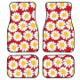 4 в 1 Daisy Pattern Universal Printing Auto Car Mats Set, стиль: K3692GP