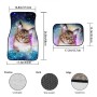 4 in 1 Leopard Print Universal Printing Auto Car Floor Mats Set, Style:HN1405GP