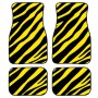 4 in 1 Zebra Stripe Universal Printing Auto Car Floor Mats Set, Style:HN1258