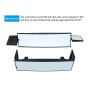 SHUNWEI Large Car Three-Fold Curve Surface Rear View Mirror Reverse Wide Angle Adjustable Angle Auxiliary Blind Area Retroreflector Reversing Wide-angle Lens