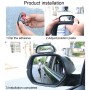 SHUNWEI Car Adjustable Blind Spot Mirror Wide Angle Auxiliary Rear View Side Mirror