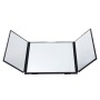 SHUNWEI Car Sun Visor Adjustable Mirror Car Makeup Sun-shading Vehicle Mounted Cosmetic Mirror Folding Vanity Mirror Triple Folding Car Interior Makeup Mirror Auto Supplies