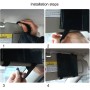 SHUNWEI Car Sun Visor Adjustable Mirror Car Makeup Sun-shading Vehicle Mounted Cosmetic Mirror Folding Vanity Mirror Triple Folding Car Interior Makeup Mirror Auto Supplies