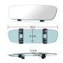 3R-336 Planemirror 300mm Car Rearview Retrofit Frameless Clear Large Mirror(White)