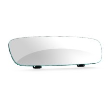 3R-338 Curved Mirror 270mm Car Rearview Retrofit Frameless Clear Large Mirror(White)