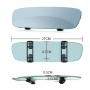 3R-338 Curved Mirror 270mm Car Rearview Retrofit Frameless Clear Large Mirror(Blue)