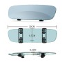 3R-339 Curved Mirror 300mm Car Rearview Retrofit Frameless Clear Large Mirror(Blue)