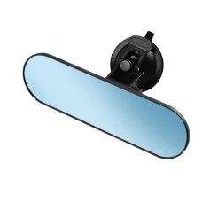 CZC-220 Car Strong Suction Cup Big Vision Flat Rearview Mirror(Blue Mirror)