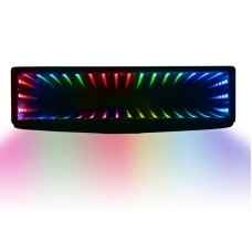 Car Internal Rearview Mirror Car Modified LED 3D Rearview Mirror(Rainbow)