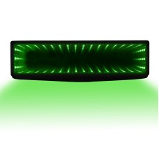 Автомобиль внутренний задний визит зеркальный автомобиль модифицированный светодиодный 3D -зеркал заднего вида (зеленый)